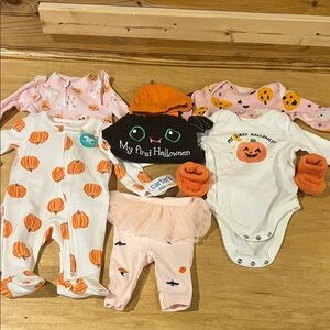 Assorted Halloween Baby Outfit Newborn & 0-3m
